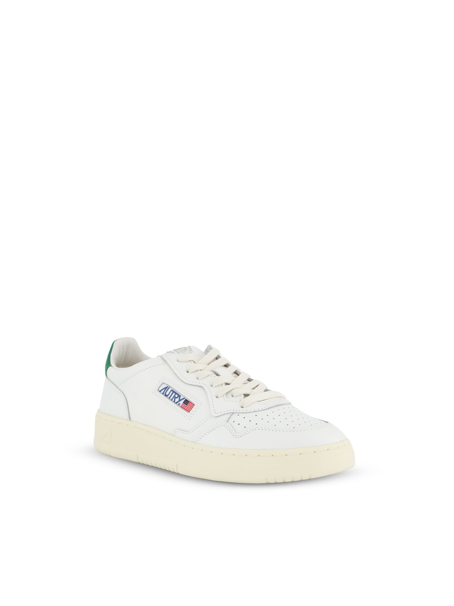 Sneakers Autry Medalist Low in pelle bianca e verde AULM LL20 AUTRY 