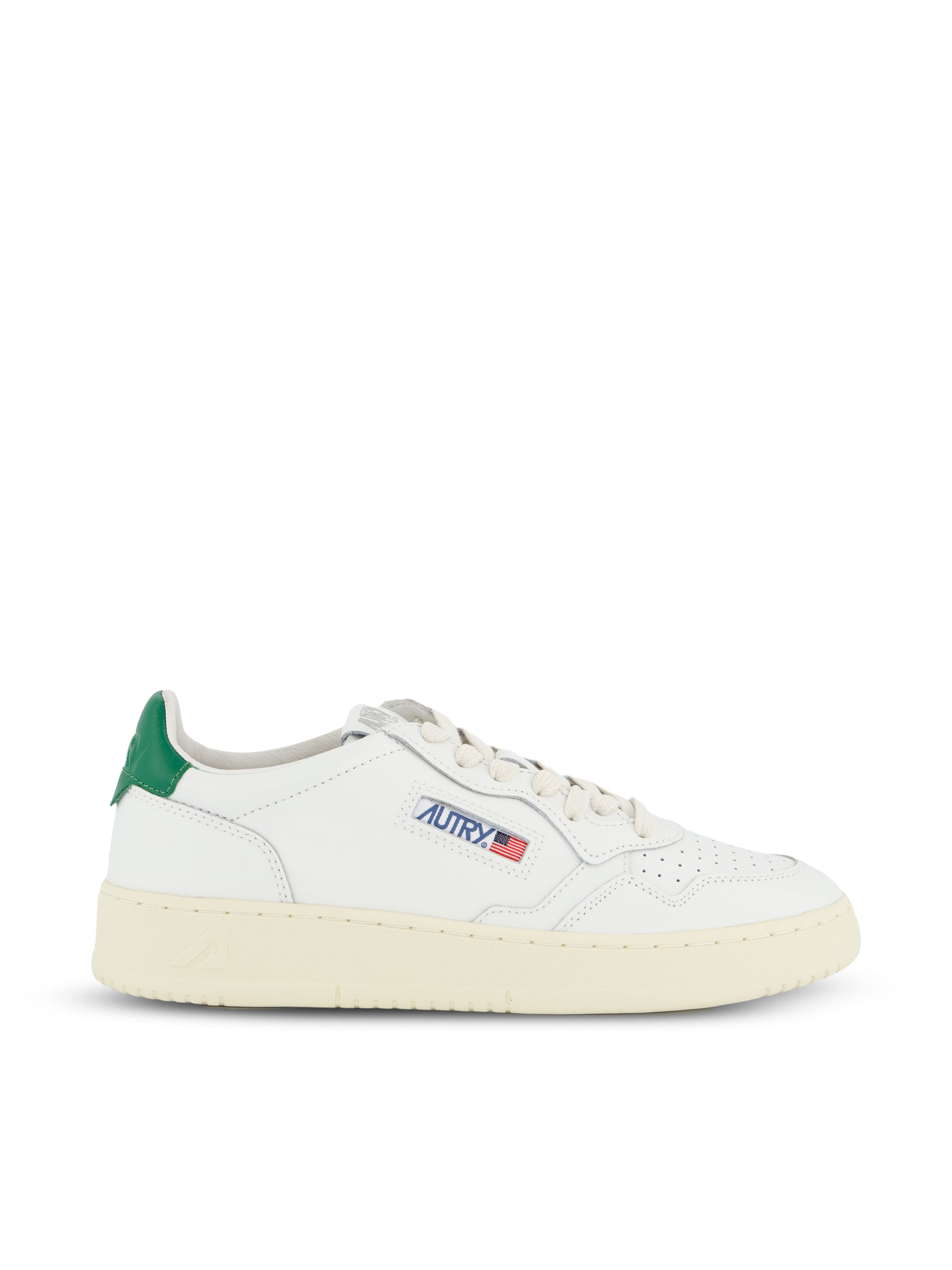 Sneakers Autry Medalist Low in pelle bianca e verde AULM LL20 AUTRY 