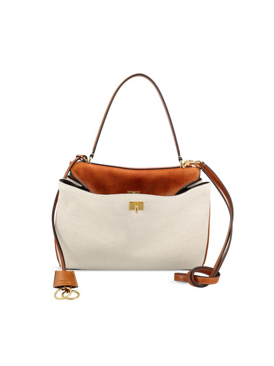 Borsa realizzata in lino e pelle. 789772 2ACNP9228 BALENCIAGA 