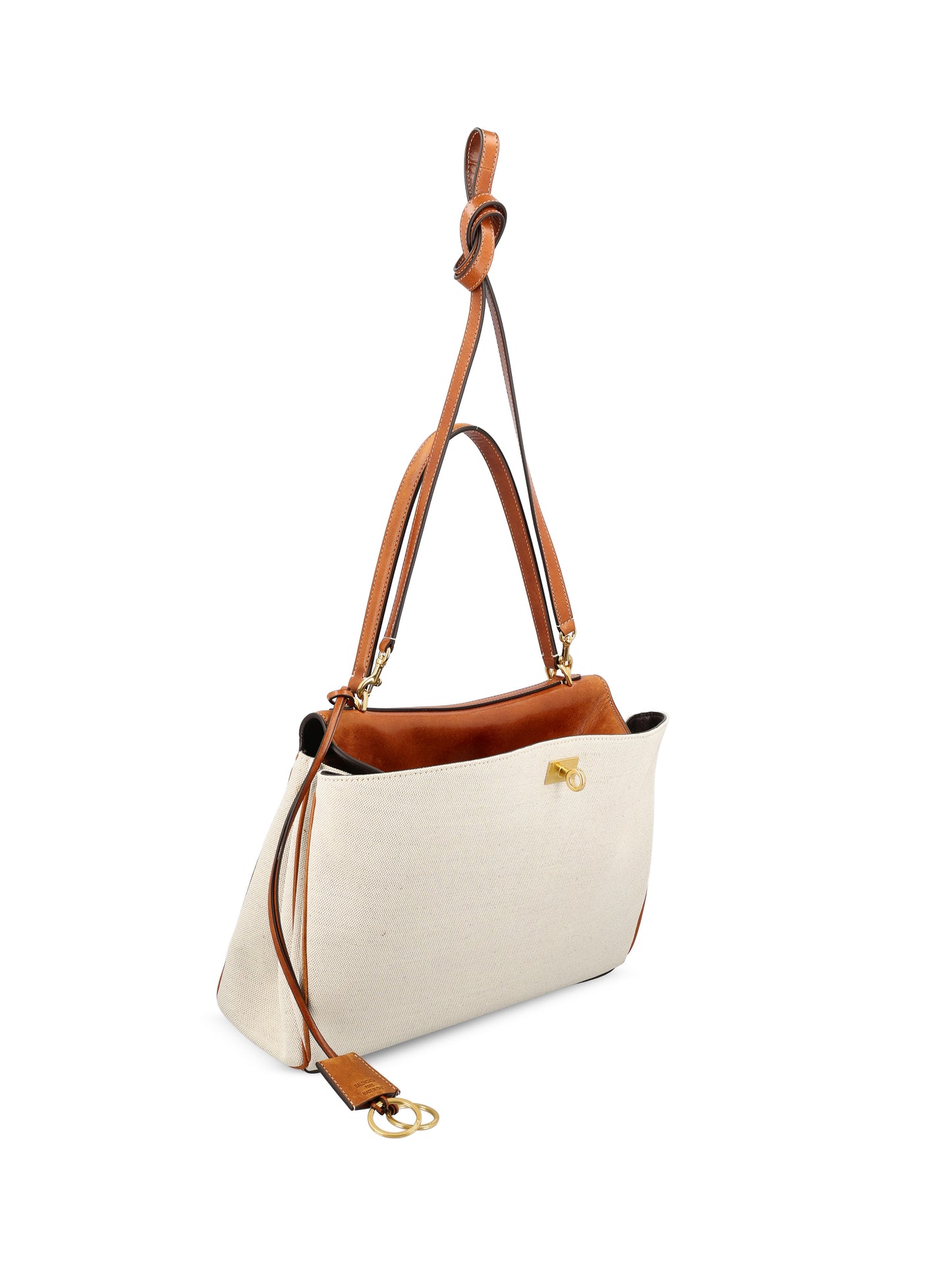 Borsa realizzata in lino e pelle. 789772 2ACNP9228 BALENCIAGA 