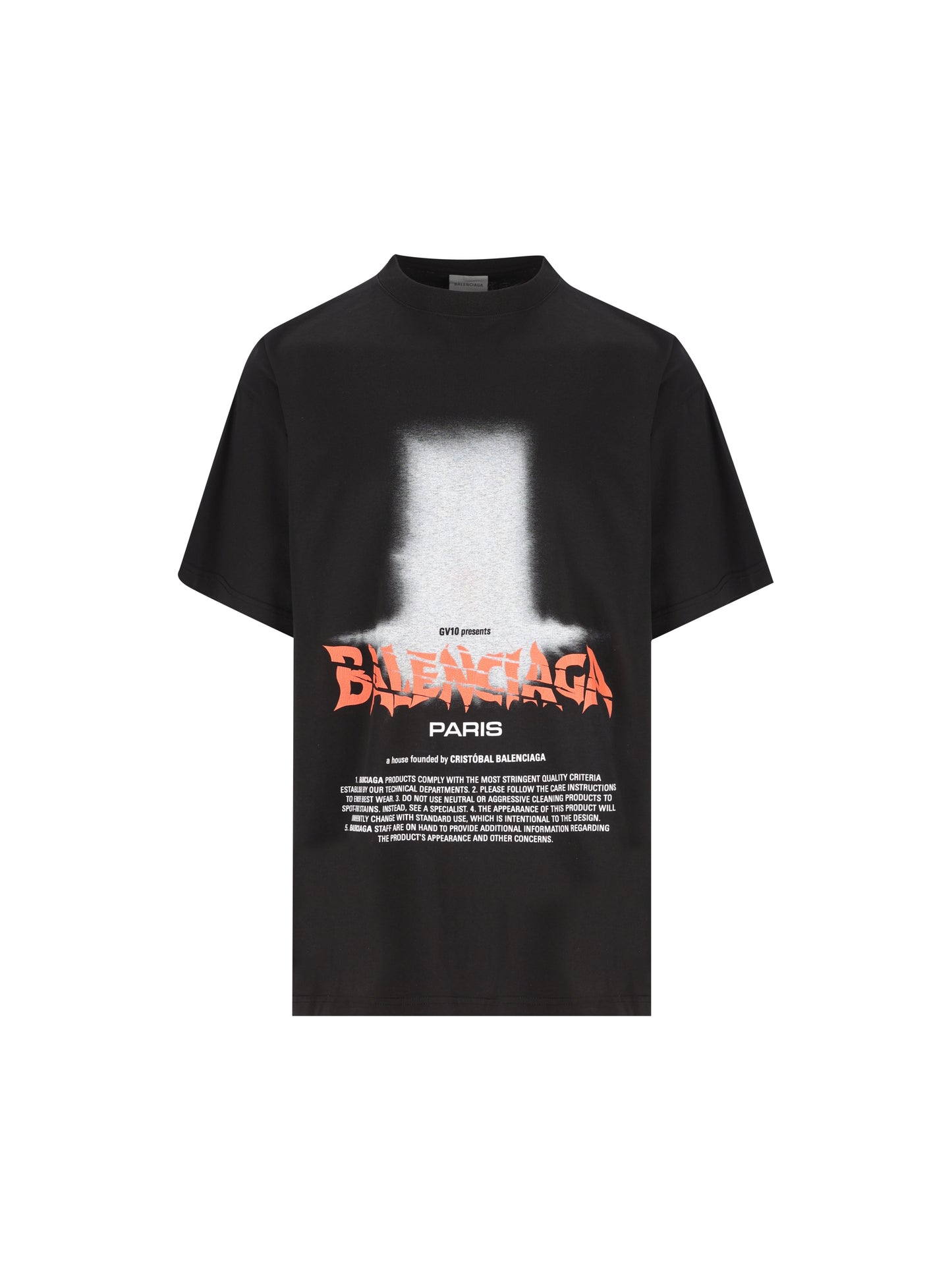 T-Shirt realizzatam in cotone. 850345 TUVO41000 BALENCIAGA 