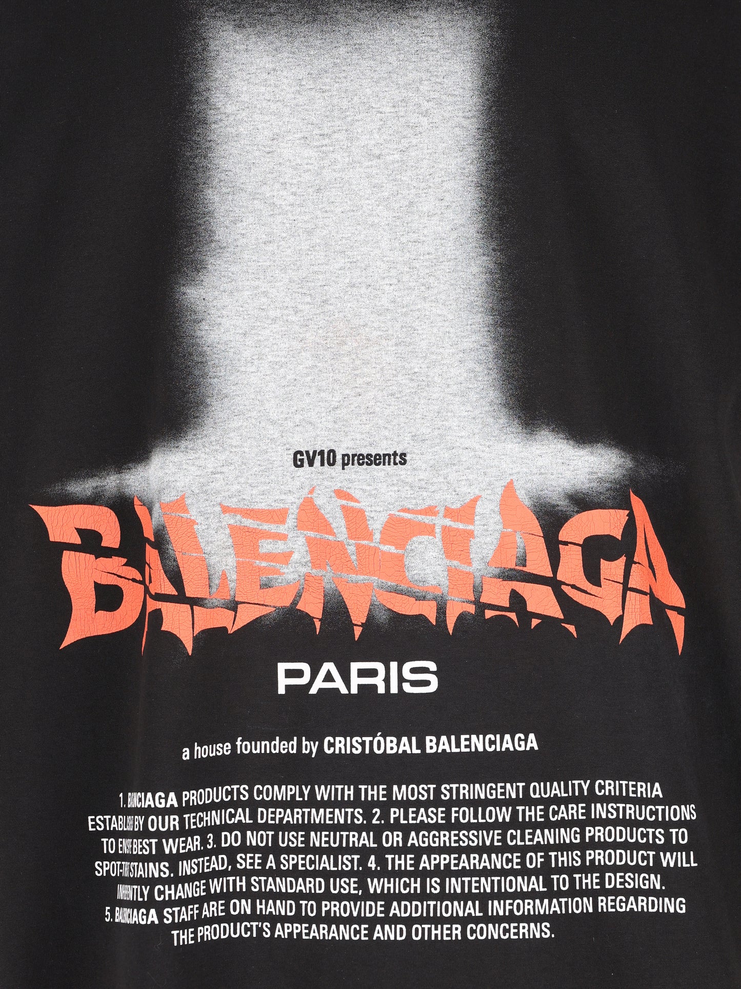 T-Shirt realizzatam in cotone. 850345 TUVO41000 BALENCIAGA 
