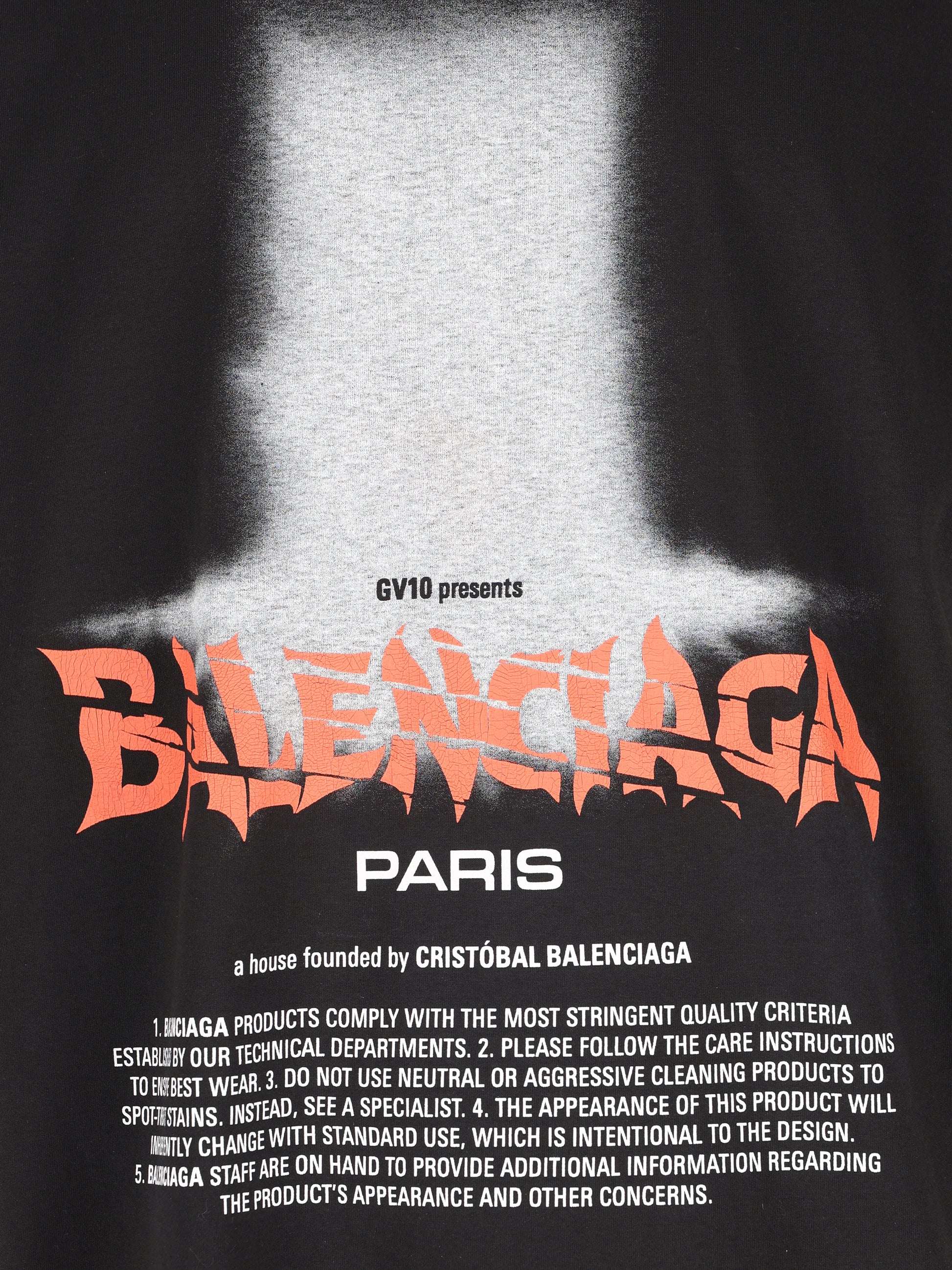 T-Shirt realizzatam in cotone. 850345 TUVO41000 BALENCIAGA 