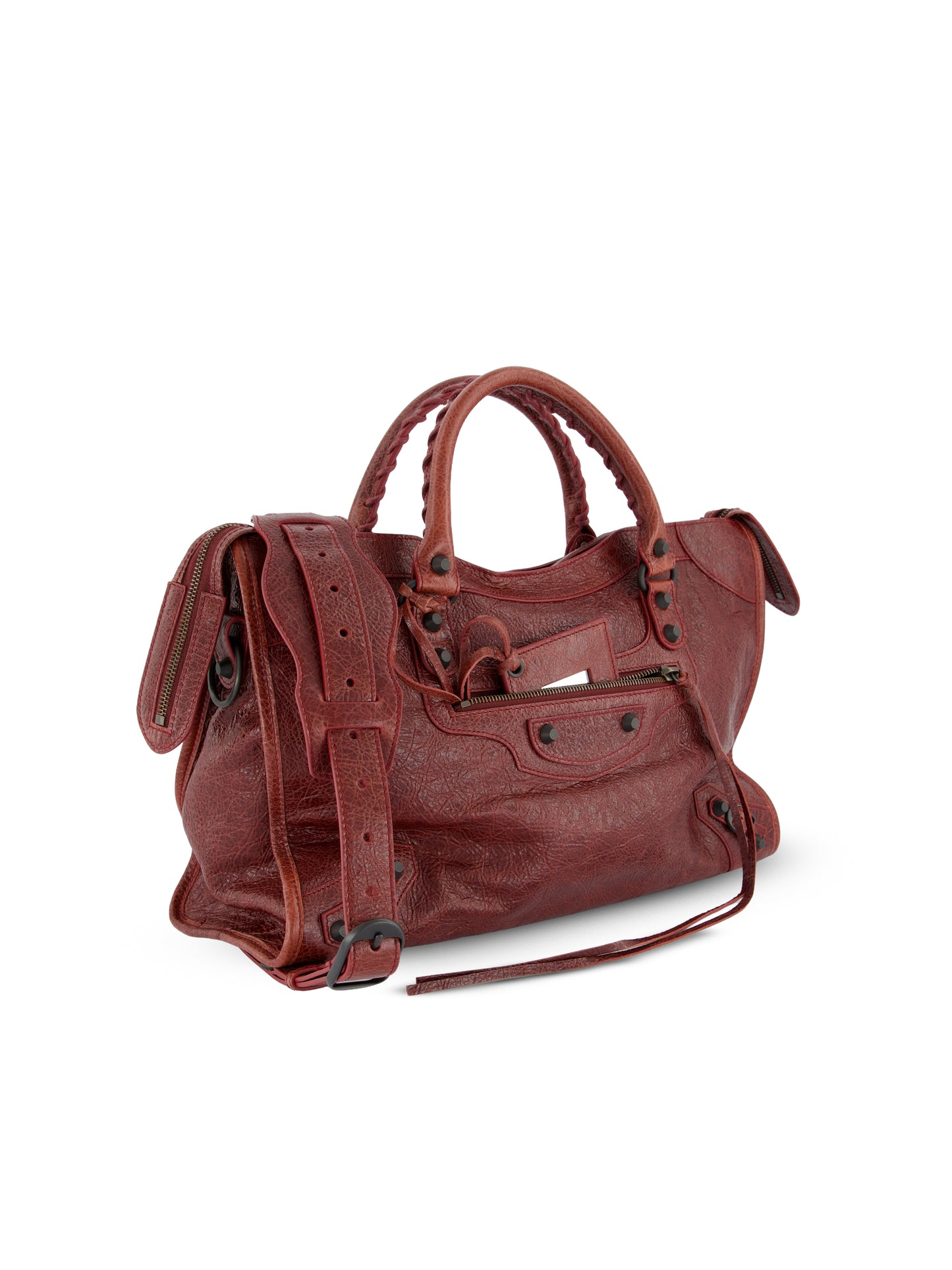 Borsa Le City Media in pelle di agnello Arena rosso bacca 865760 2ACFH6154 BALENCIAGA 
