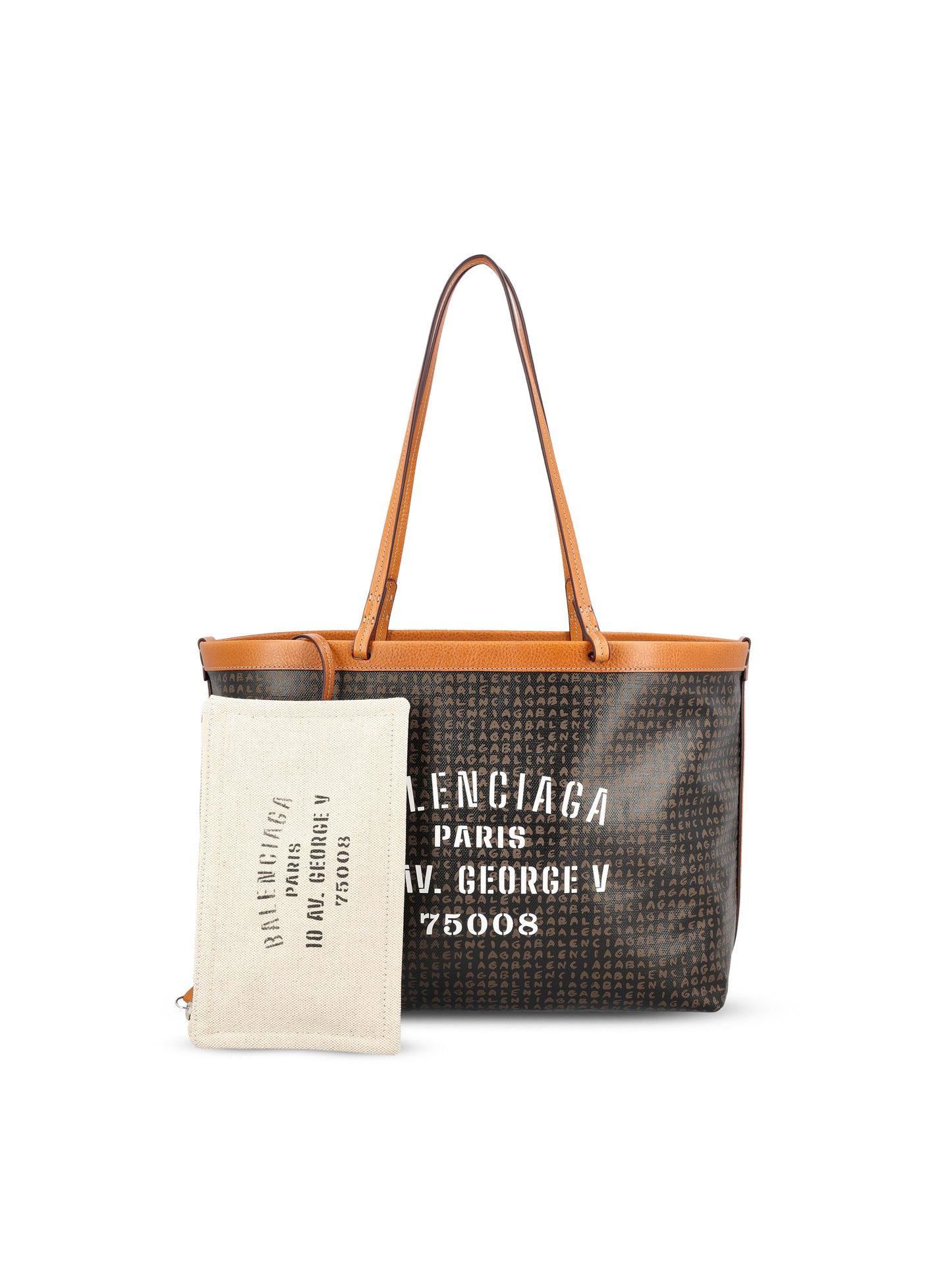 Borsa Tote Select Media in tela di cotone A000QA 2ACRU6092 BALENCIAGA 