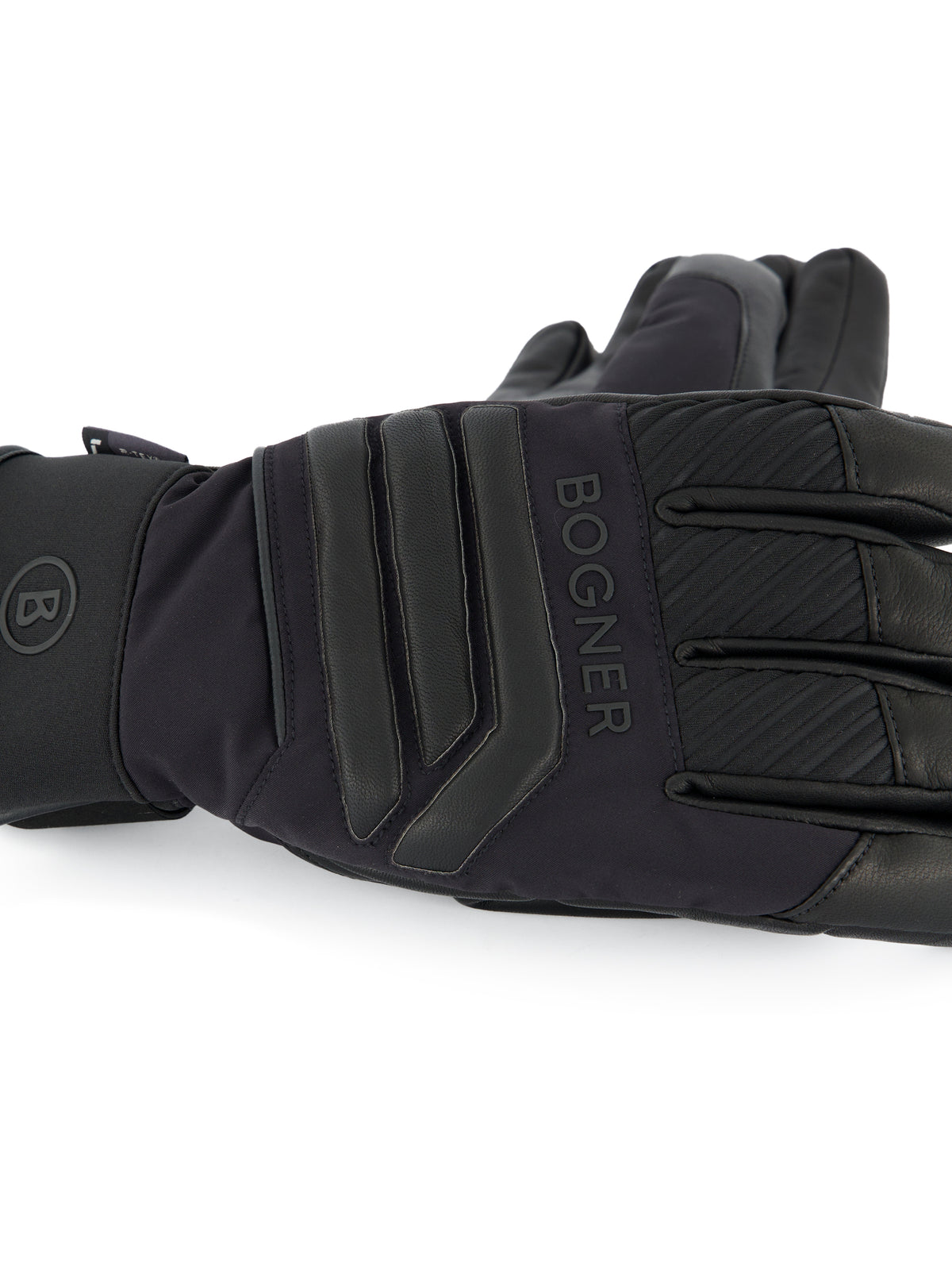 Guanti da sci in pelle e tessuto tecnico. 6597256 026 BOGNER 
