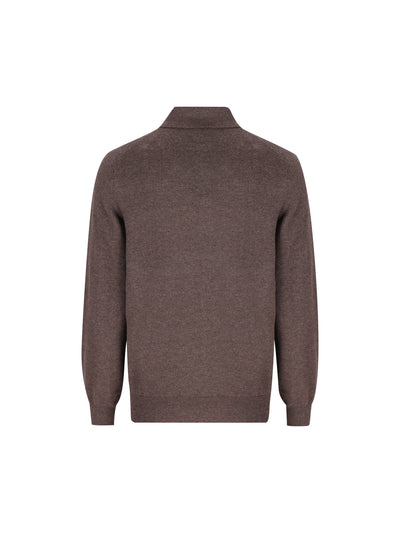 Polo in Maglia di Cashmere Marrone M2200295 CU766 BRUNELLO CUCINELLI 