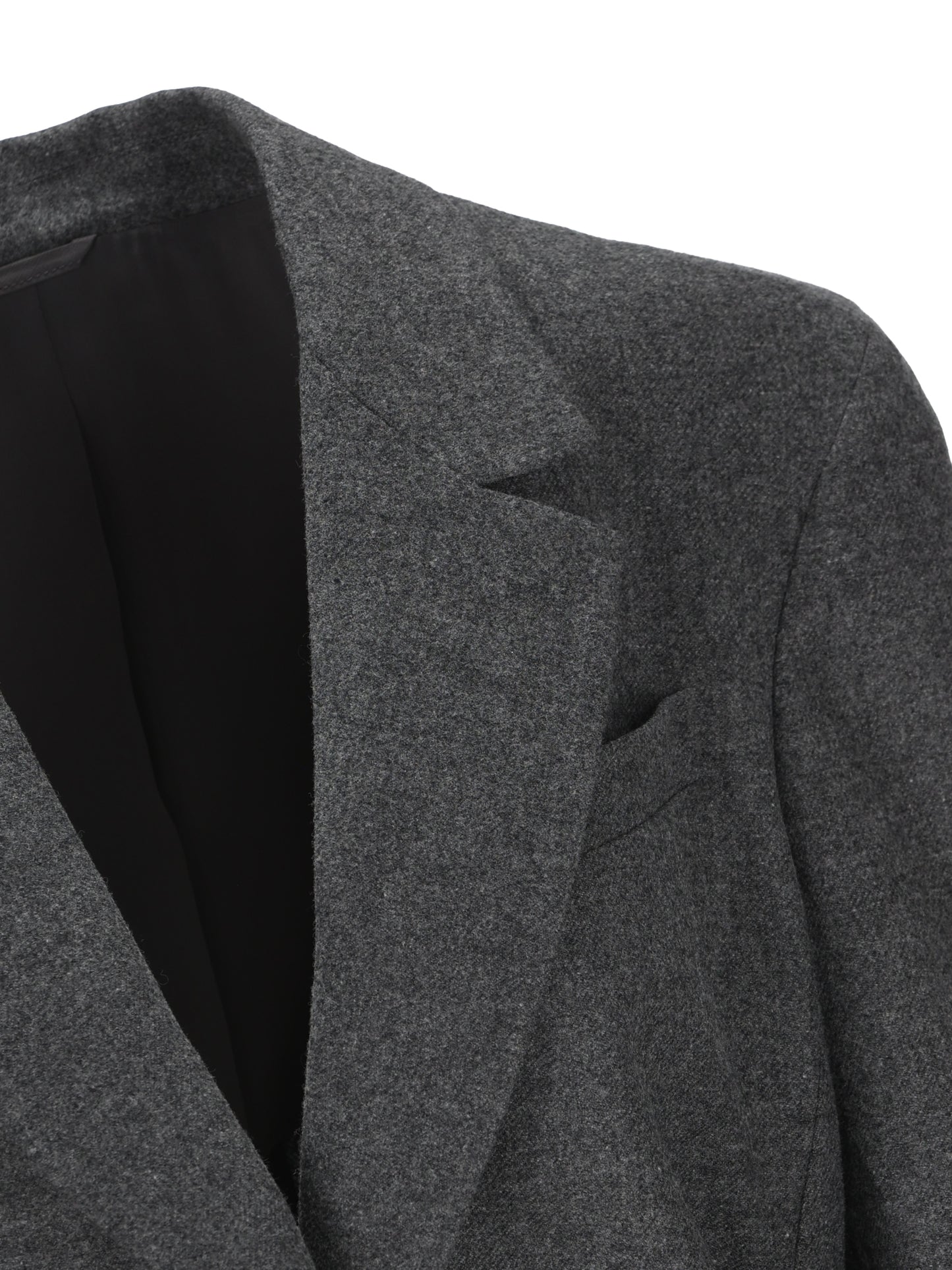 Giacca in lana e cashmere con cintura in pelle MB1627645 C032 BRUNELLO CUCINELLI 