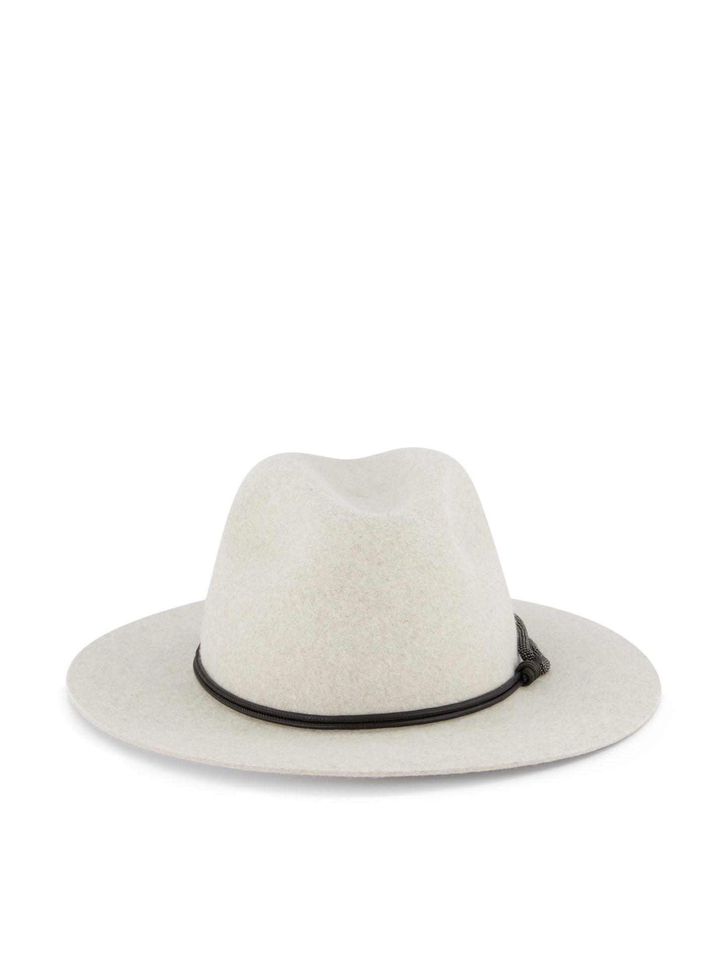 Fedora in Feltro con Fascia in Pelle e Monile MCAP90233 CMADR BRUNELLO CUCINELLI 