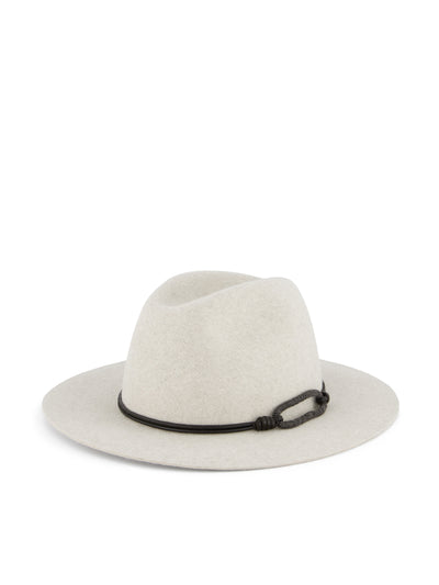 Fedora in Feltro con Fascia in Pelle e Monile MCAP90233 CMADR BRUNELLO CUCINELLI 