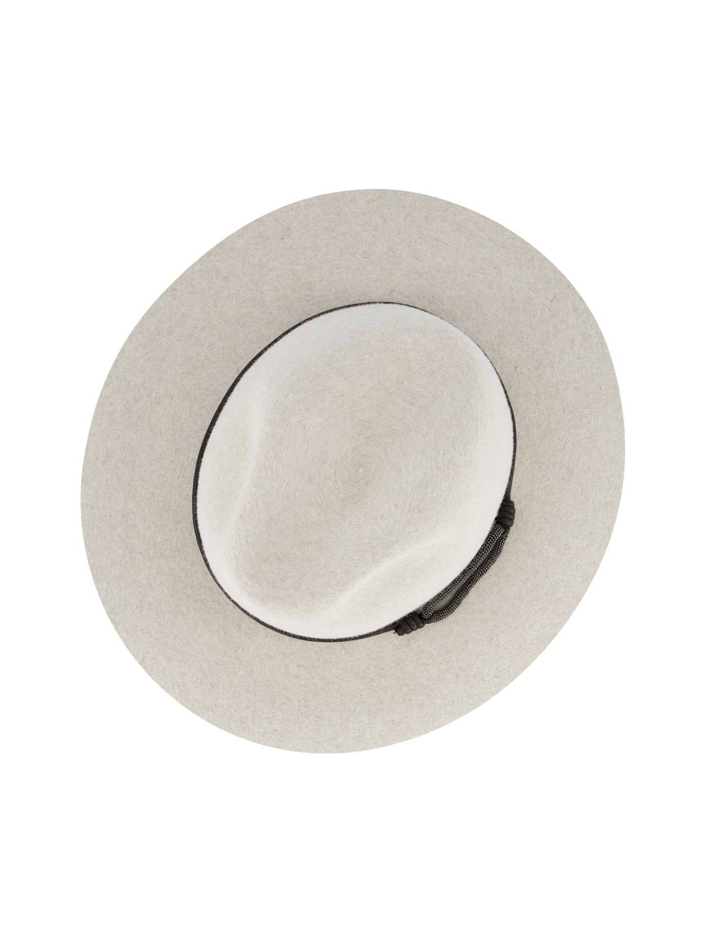 Fedora in Feltro con Fascia in Pelle e Monile MCAP90233 CMADR BRUNELLO CUCINELLI 
