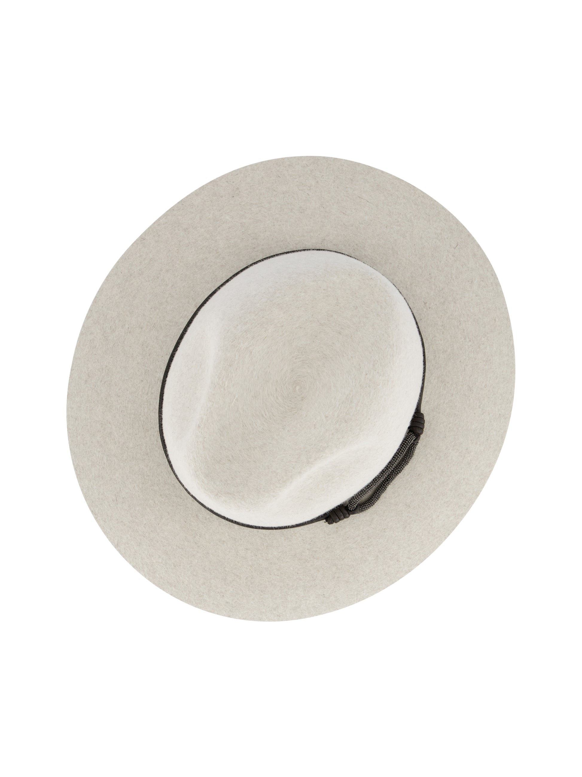 Fedora in Feltro con Fascia in Pelle e Monile MCAP90233 CMADR BRUNELLO CUCINELLI 