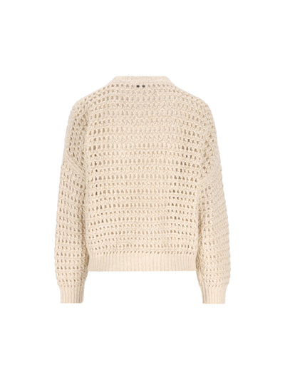 Maglia Donna Traforata con Paillettes MGO378800 CGM42 BRUNELLO CUCINELLI 
