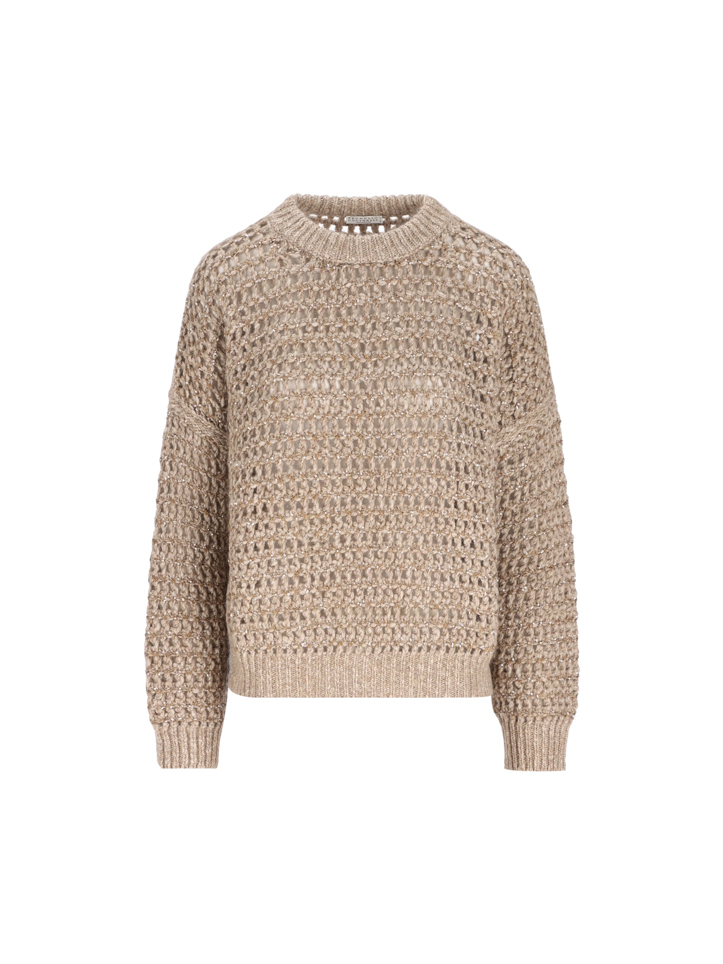 Maglia Donna Traforata con Paillettes MGO378800 CVA05 BRUNELLO CUCINELLI 