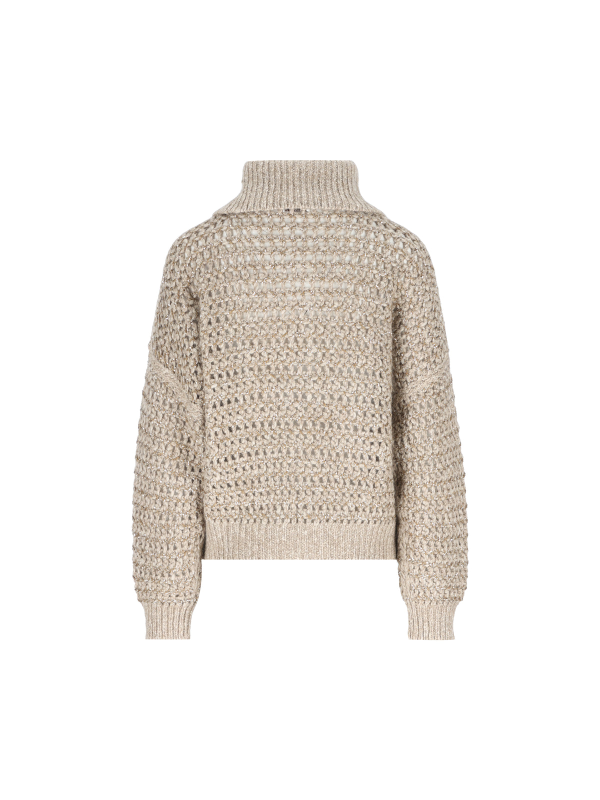 Cardigan Dazzling in Lana Vergine Soft e Cashmere a Rete MGO378806 CVA05 BRUNELLO CUCINELLI 