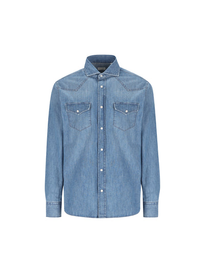 Camicia in cotone. MH1924008 C8333 BRUNELLO CUCINELLI 