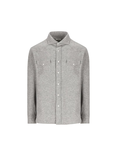 Camicia realizzata in misto cashmere MM840KC01 C8469 BRUNELLO CUCINELLI 