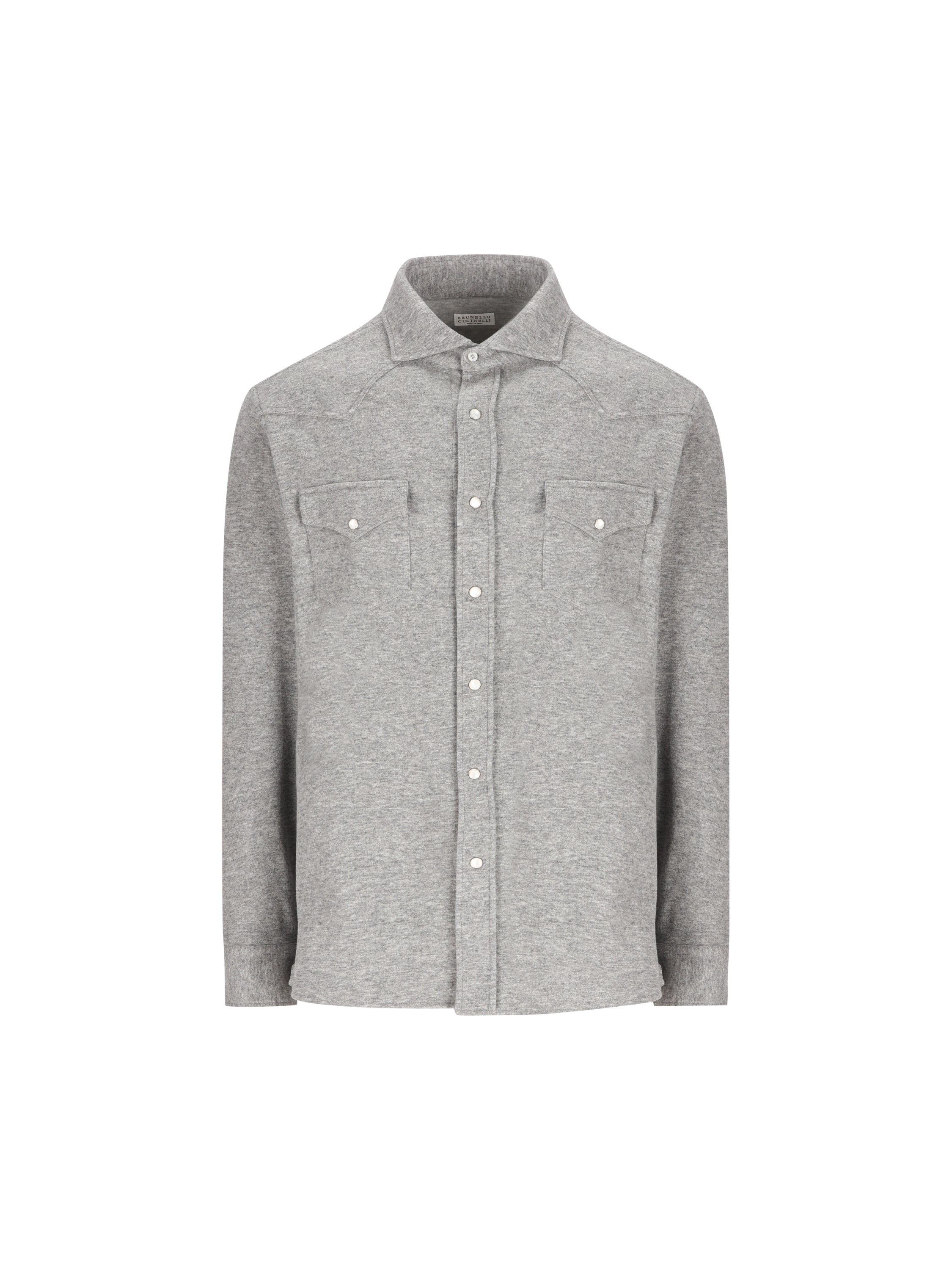 Camicia realizzata in misto cashmere MM840KC01 C8469 BRUNELLO CUCINELLI 