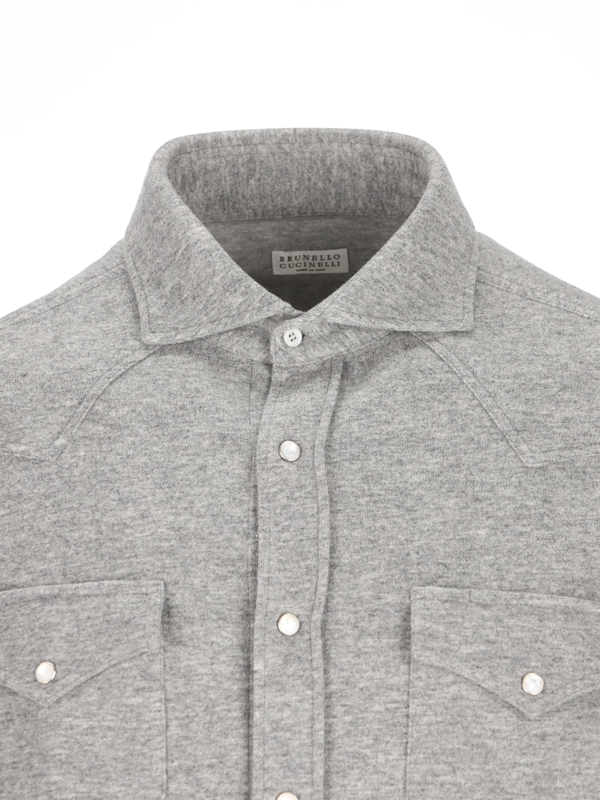 Camicia realizzata in misto cashmere MM840KC01 C8469 BRUNELLO CUCINELLI 