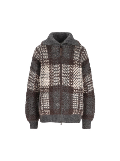 Cardigan realizzato in misto mohair. MMT571726 CYL69 BRUNELLO CUCINELLI 