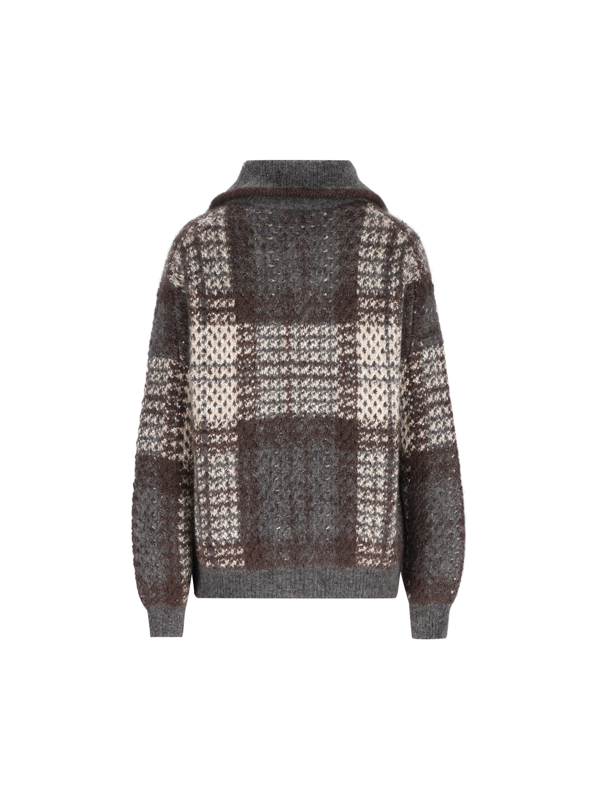 Cardigan realizzato in misto mohair. MMT571726 CYL69 BRUNELLO CUCINELLI 