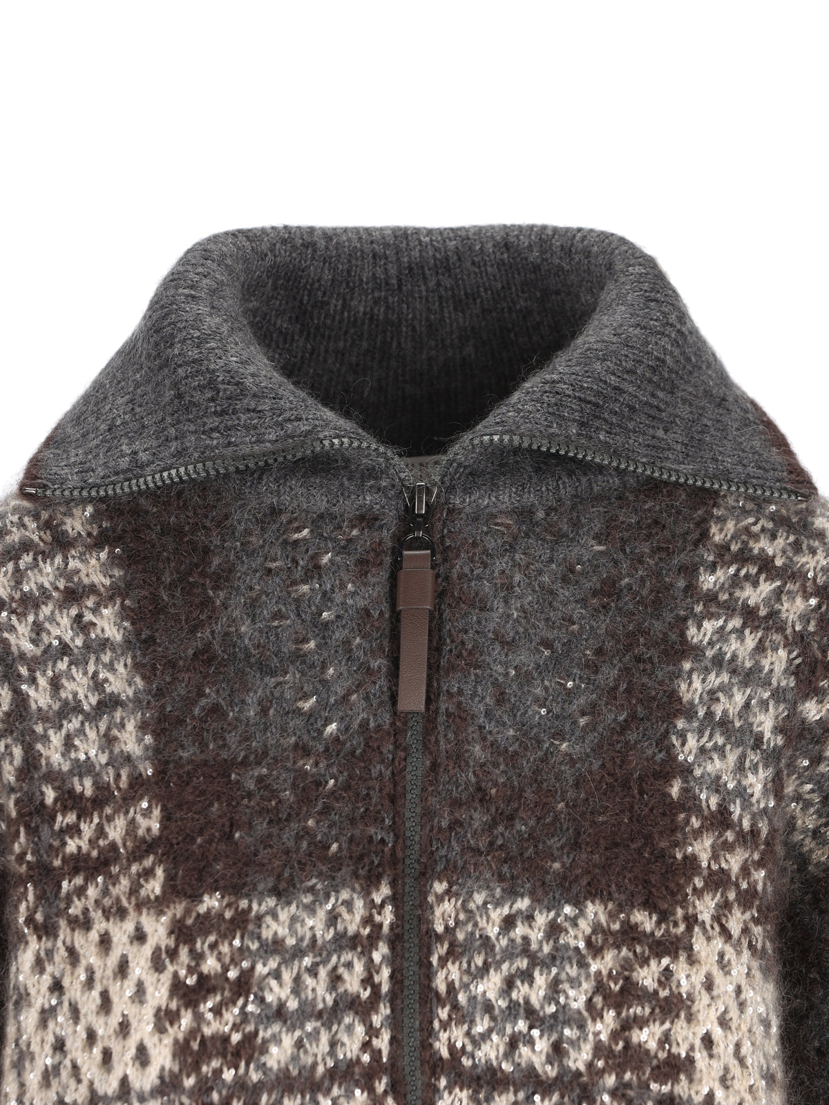 Cardigan realizzato in misto mohair. MMT571726 CYL69 BRUNELLO CUCINELLI 