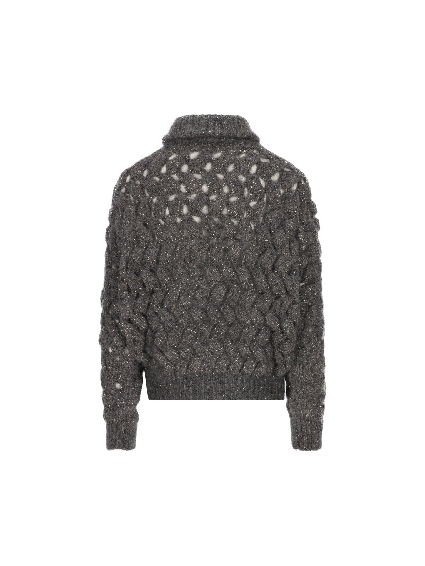 Cardigan realizzato in mohair e poliammide. MNT347516 CGD77 BRUNELLO CUCINELLI 
