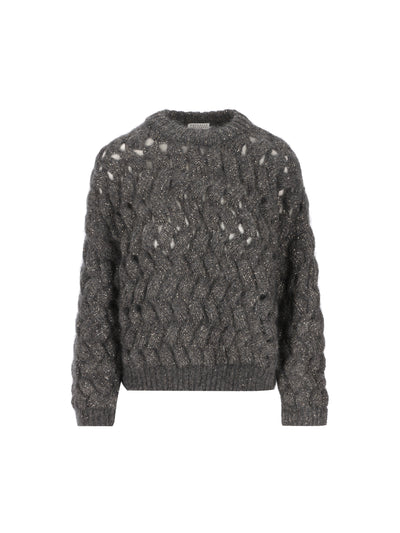 Maglia realizzata in mohair e poliammide. MNT347520 CGD77 BRUNELLO CUCINELLI 