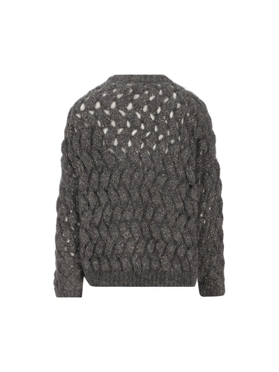 Maglia realizzata in mohair e poliammide. MNT347520 CGD77 BRUNELLO CUCINELLI 