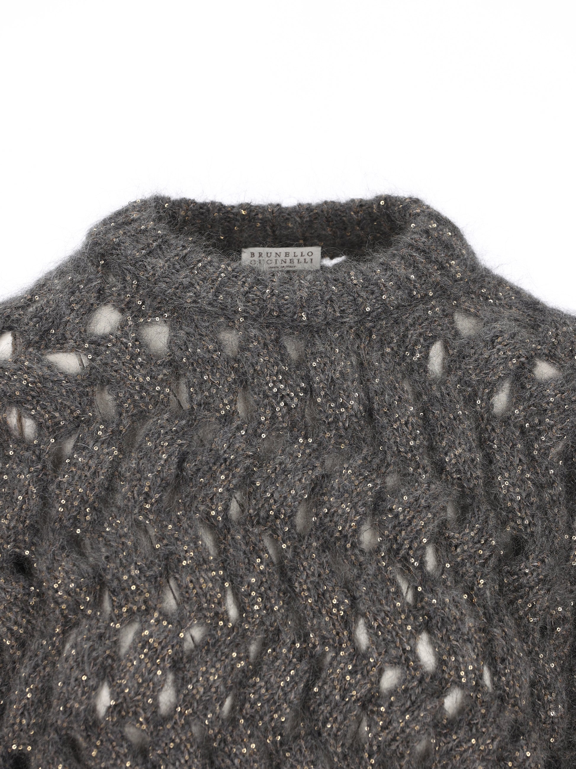 Maglia realizzata in mohair e poliammide. MNT347520 CGD77 BRUNELLO CUCINELLI 