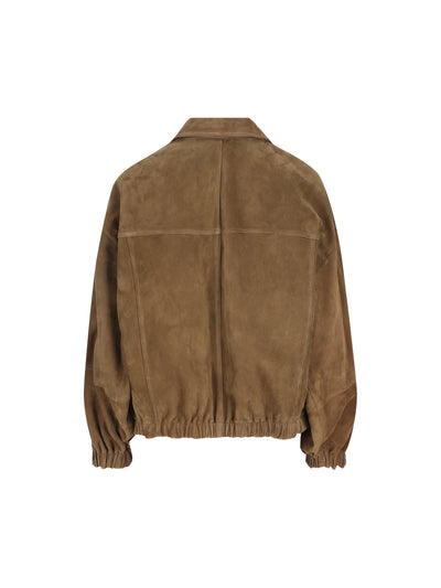 Giacca realizzata in vera pelle. MPCAI7594 C9801 BRUNELLO CUCINELLI 