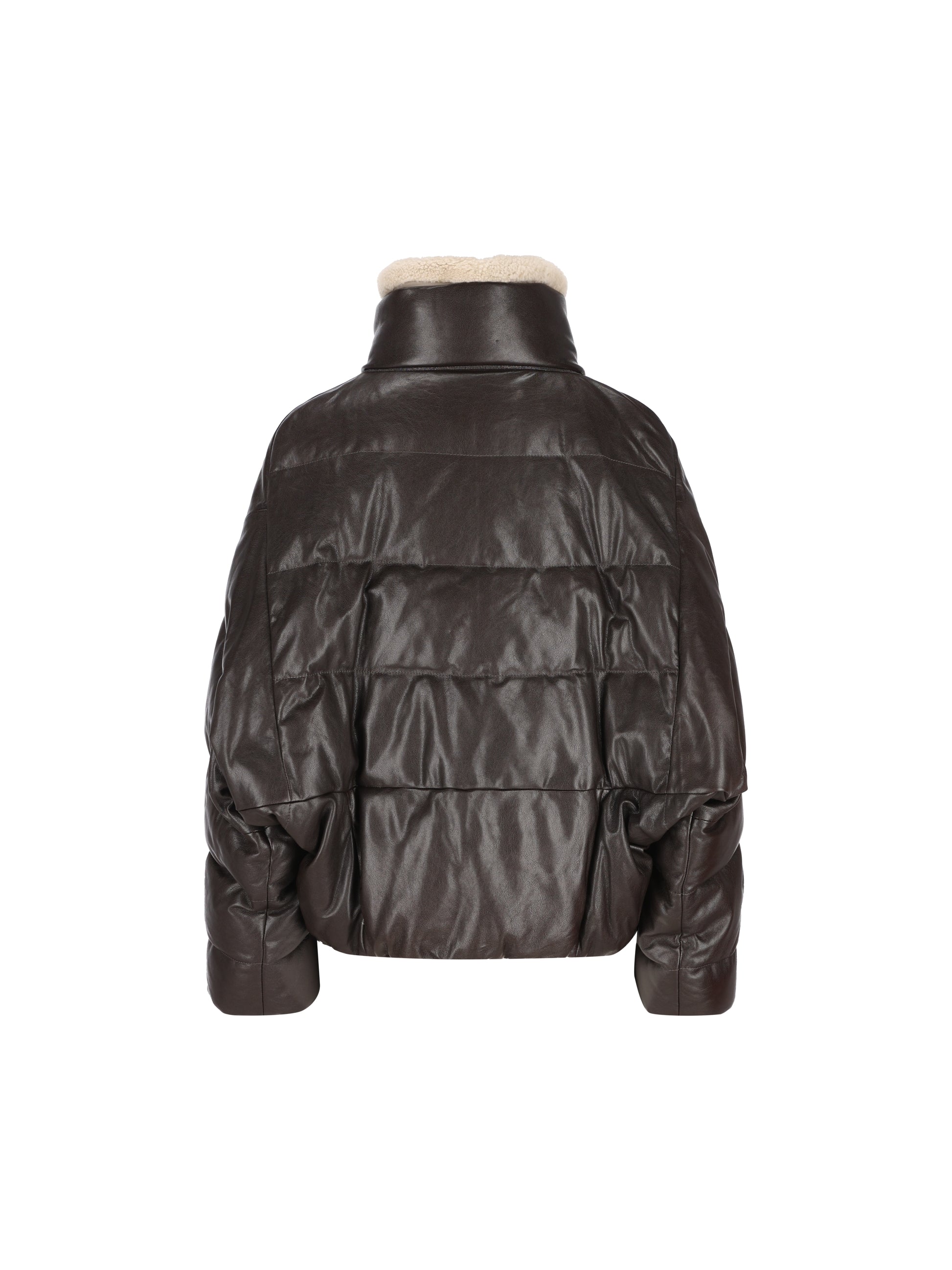 Giacca in pelle trapuntata. MPCTN7552 C4192 BRUNELLO CUCINELLI 