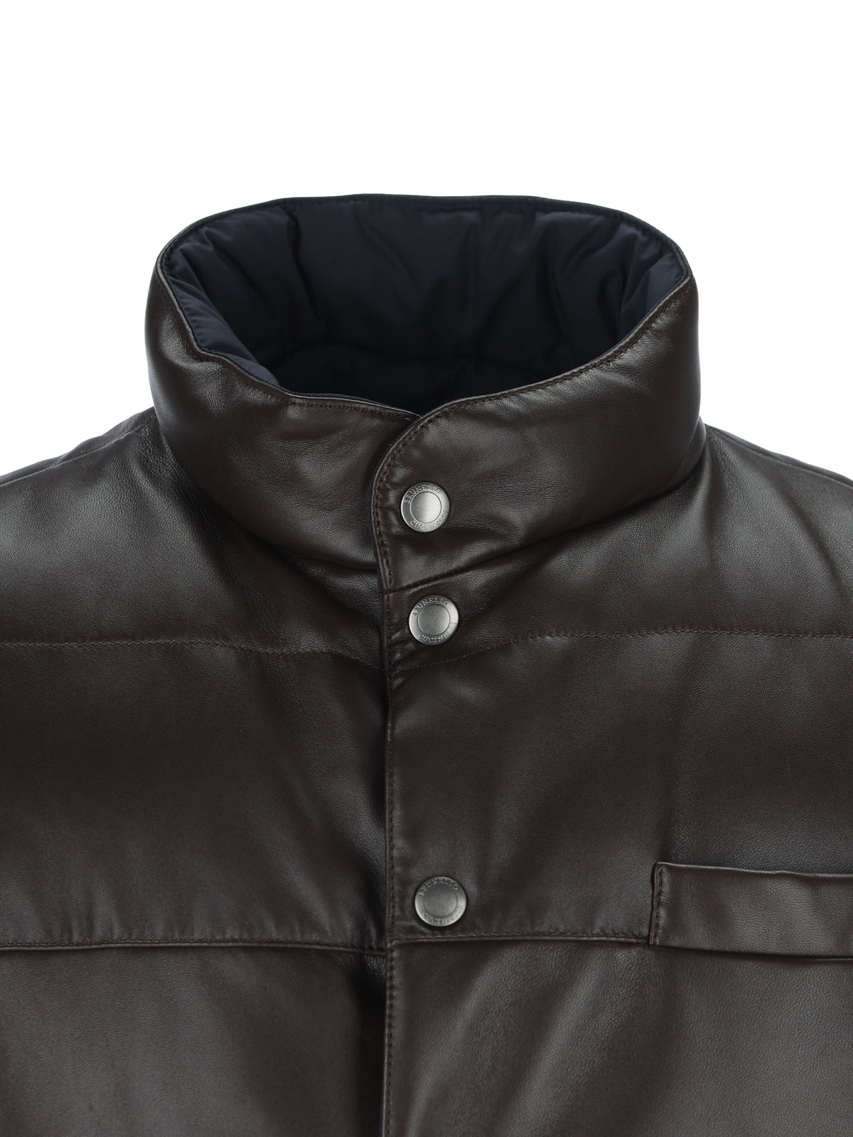 Gilet reversibile in pelle. MPWIN2097 C4262 BRUNELLO CUCINELLI 