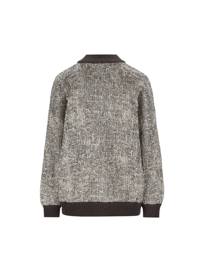 Cardigan realizzato in poliammide e poliestere. MRKR12216 CFS34 BRUNELLO CUCINELLI 