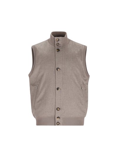 Gilet in cashmere MV4216000 CJW71 BRUNELLO CUCINELLI 