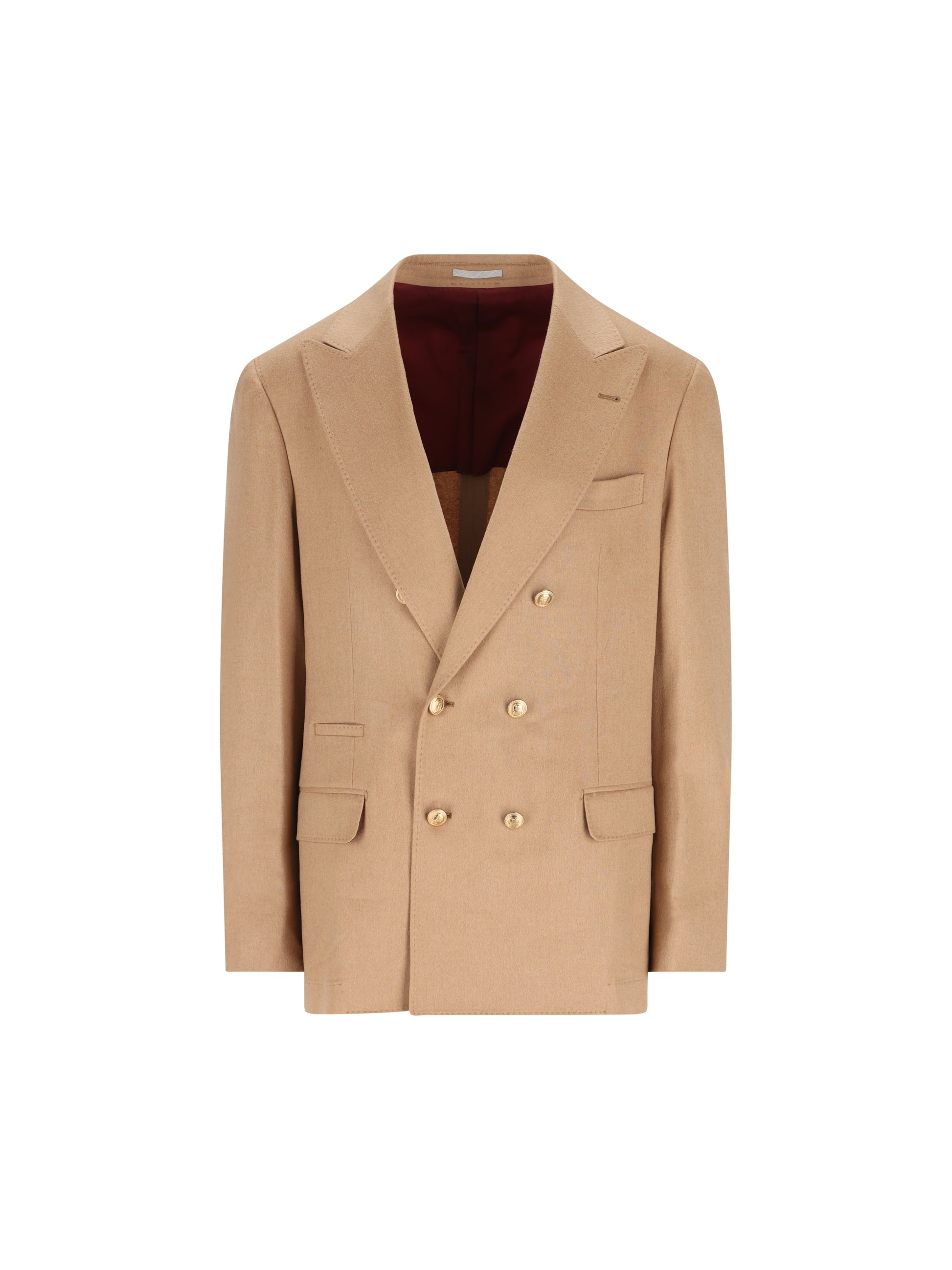 Blazer realizzato in cammello. MV4377BPDG C001 BRUNELLO CUCINELLI 