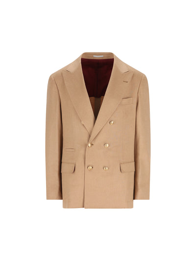 Blazer realizzato in cammello. MV4377BPDG C001 BRUNELLO CUCINELLI 