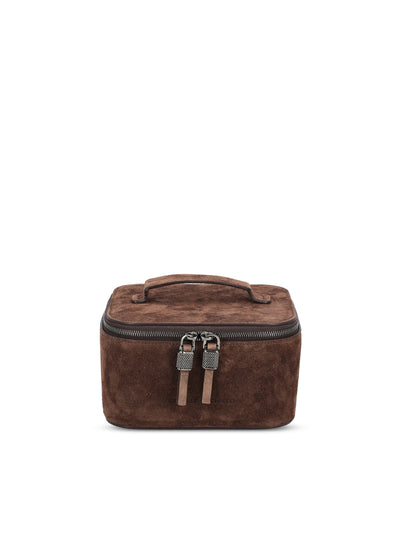 Portagioie realizzato in camoscio. MWDLM2728 C9885 BRUNELLO CUCINELLI 