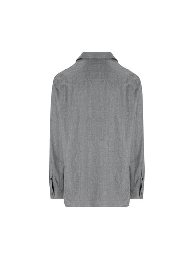 Overshirt realizzata in lana MY6660721 C002 BRUNELLO CUCINELLI 