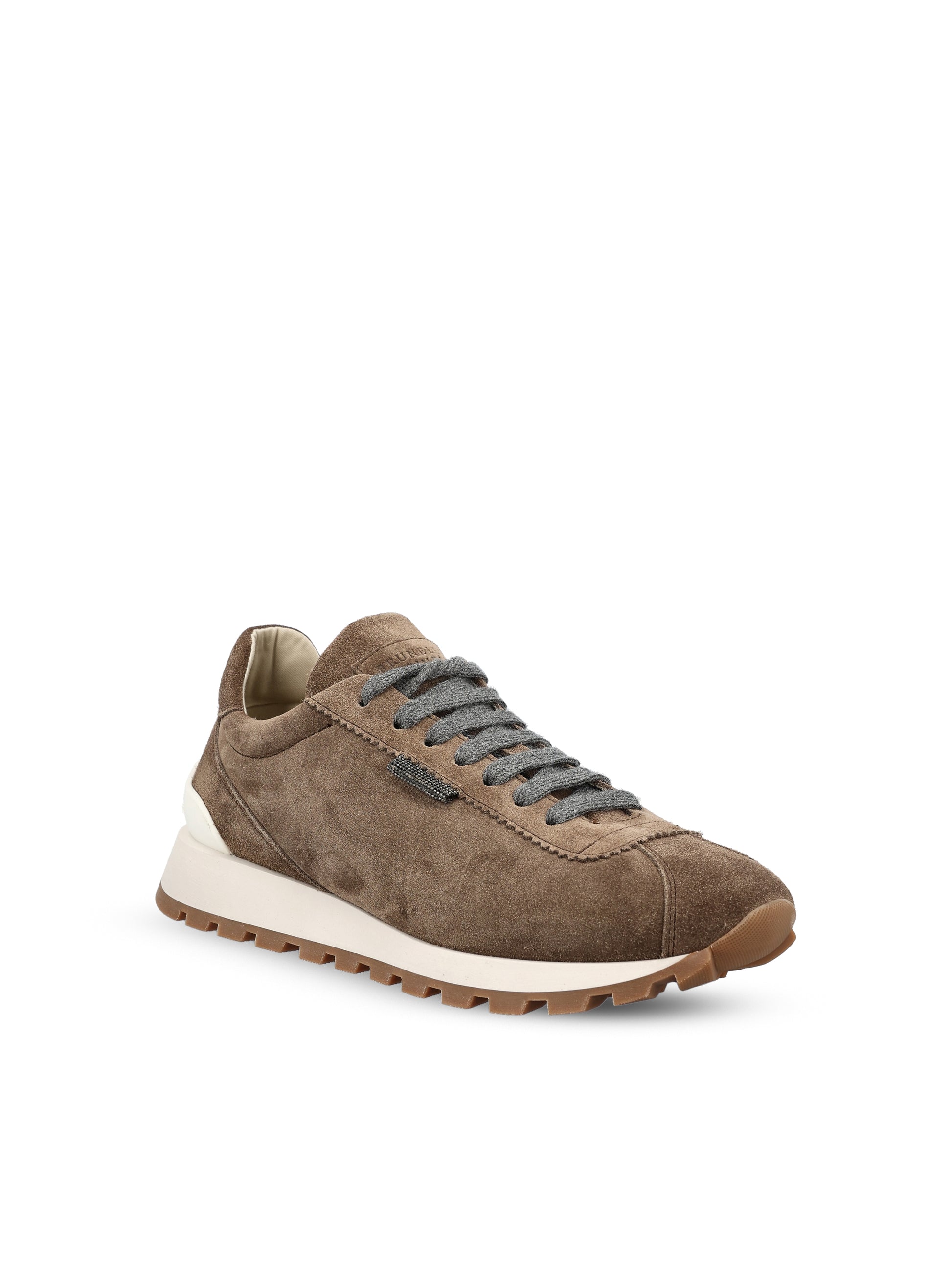Sneakers in pelle scamosciata. MZSFG2110 C8769 BRUNELLO CUCINELLI 