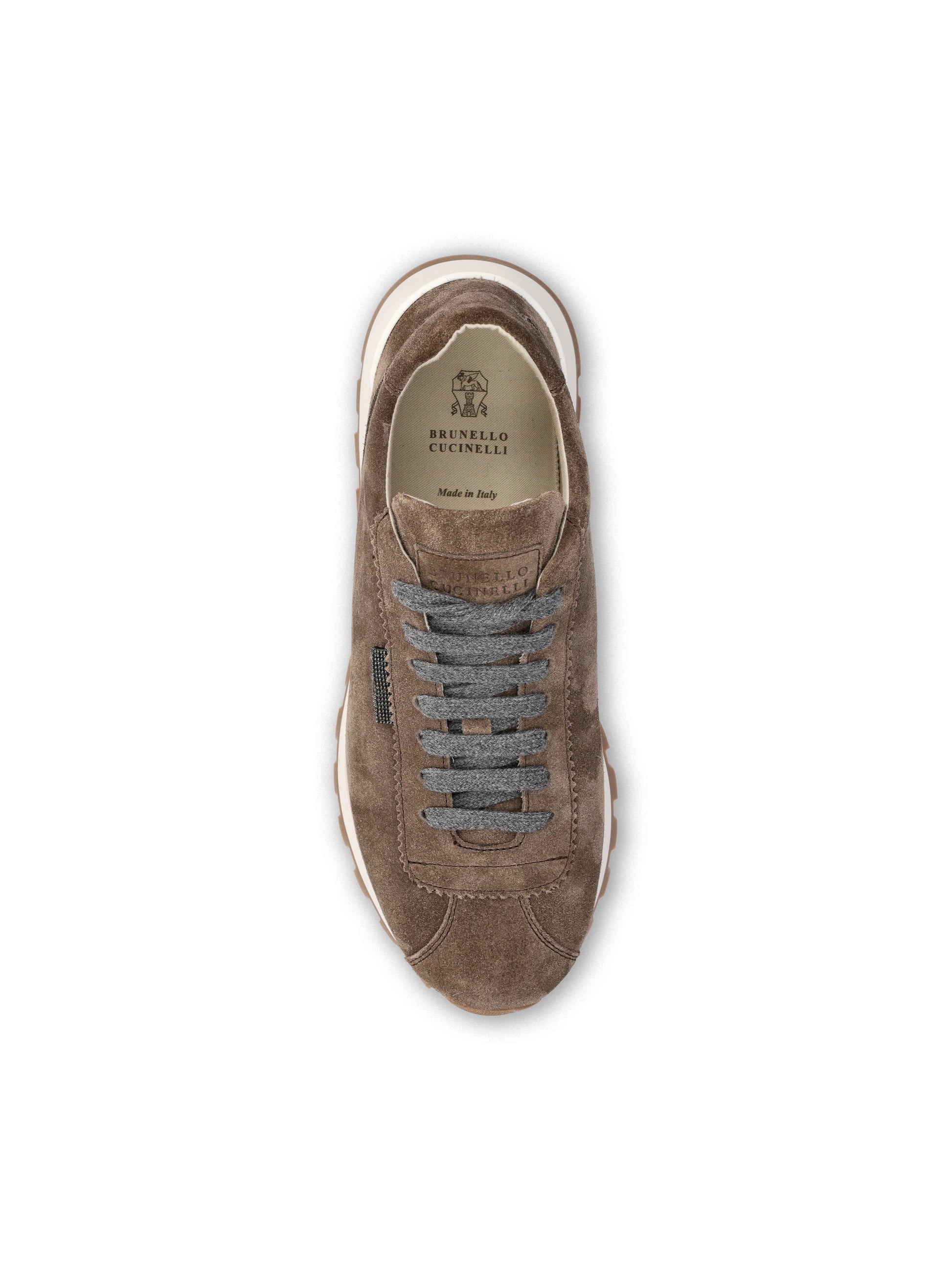 Sneakers in pelle scamosciata. MZSFG2110 C8769 BRUNELLO CUCINELLI 