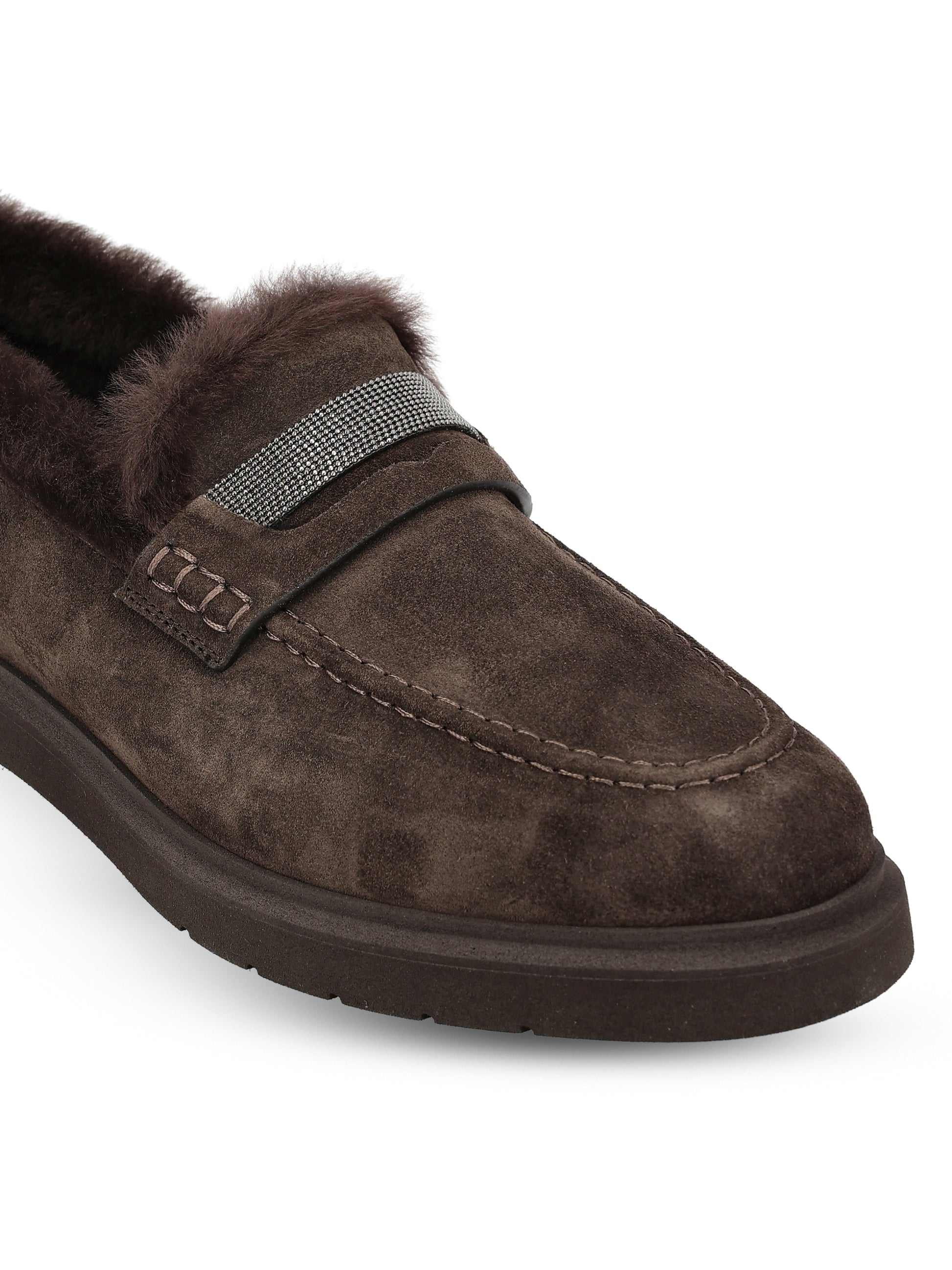 Mocassini realizzati in camoscio. MZSFG2569 C9795 BRUNELLO CUCINELLI 