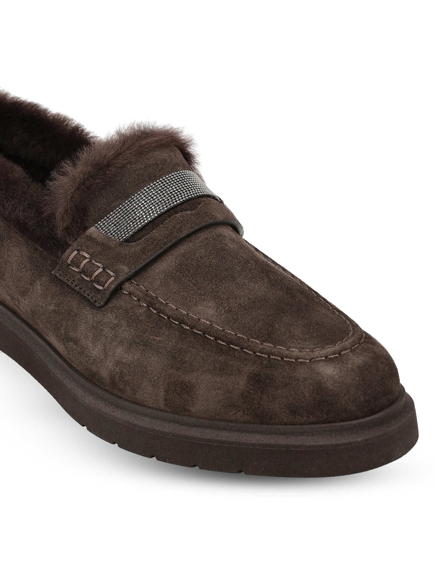 Mocassini realizzati in camoscio. MZSFG2569 C9795 BRUNELLO CUCINELLI 