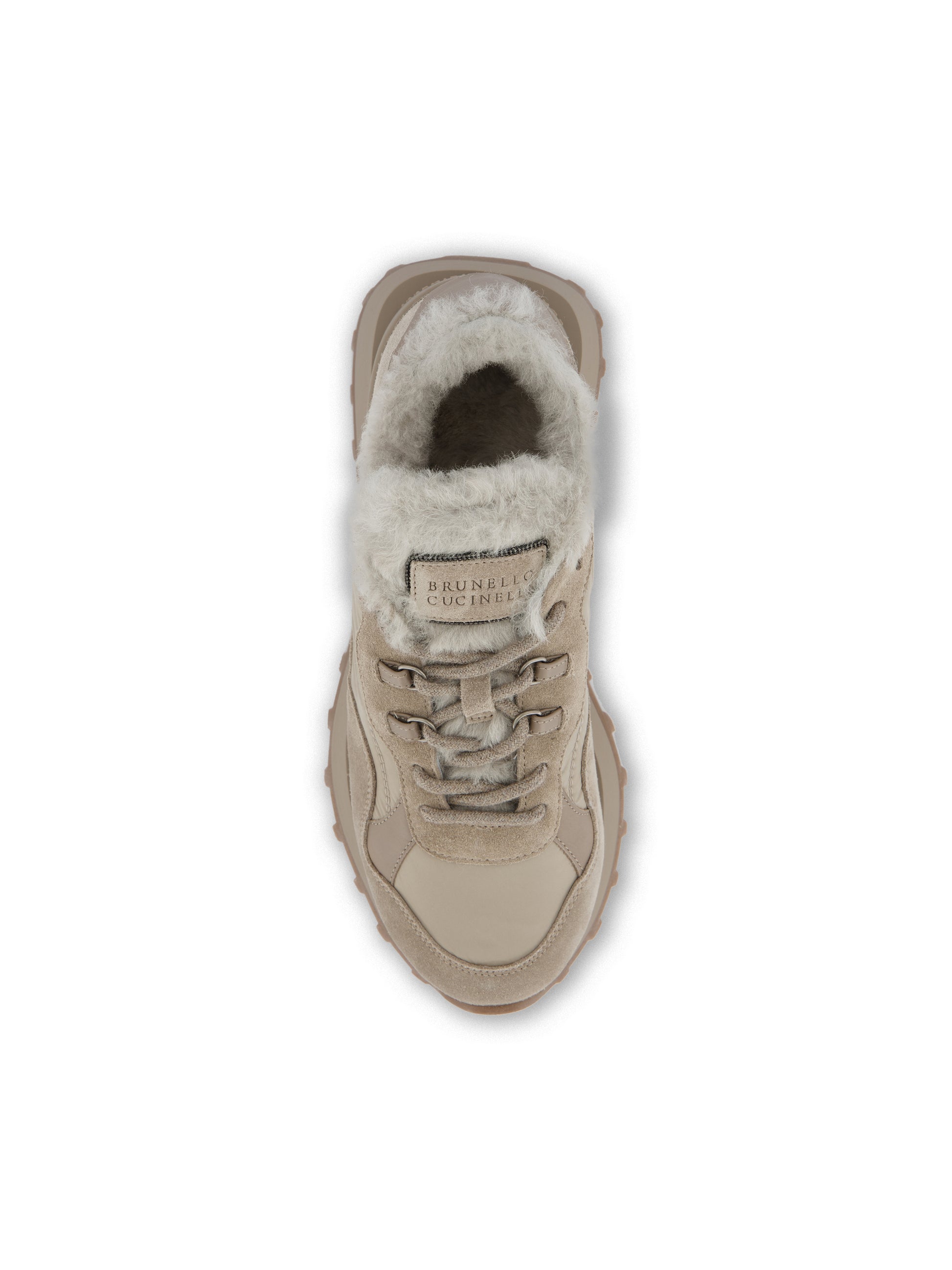 Sneakers realizzate in vera pelle. MZSFG3381 C5859 BRUNELLO CUCINELLI 