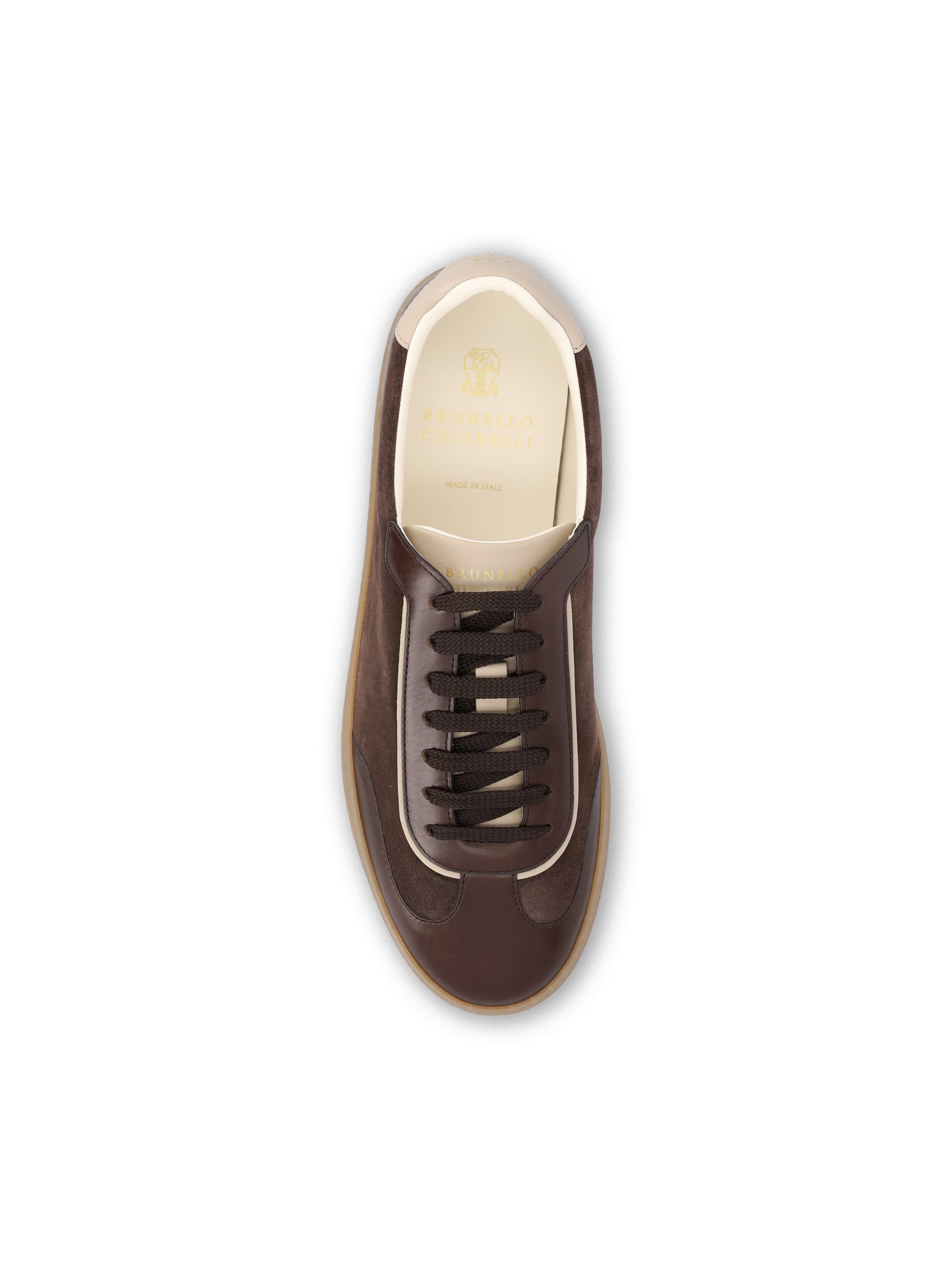 Sneakers realizzate in pelle di vitello. MZULDGJ336 CXY42 BRUNELLO CUCINELLI 