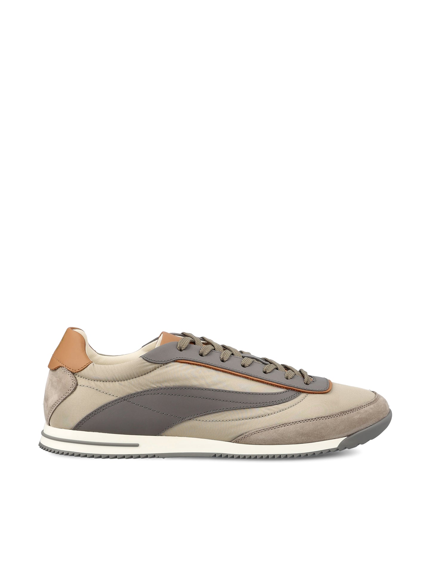 Sneakers realizzate in nylon e pelle. MZUMNGA357 CHC90 BRUNELLO CUCINELLI 