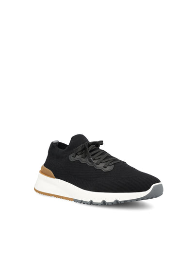 Sneakers realizzate in maglia. MZUPMBO252 CIK10 BRUNELLO CUCINELLI 