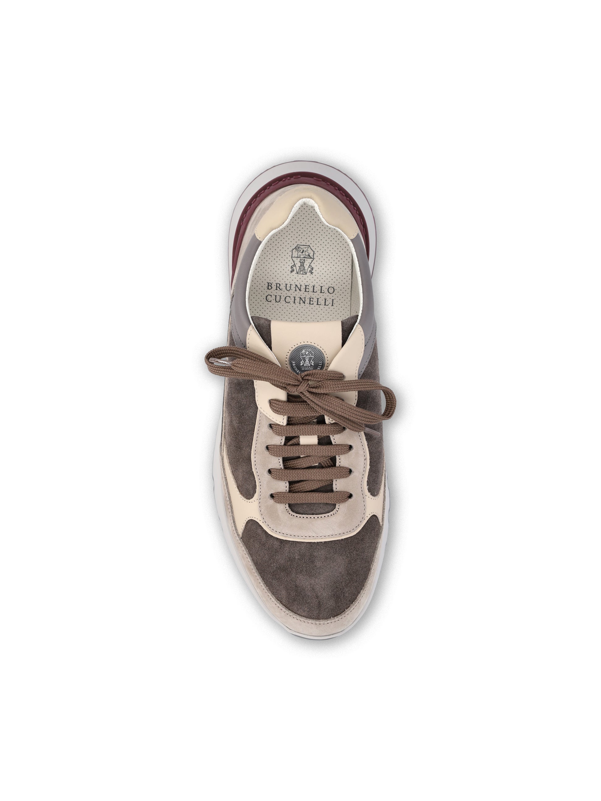 Sneakers realizzate in pelle. MZUSNEO355 CYR60 BRUNELLO CUCINELLI 