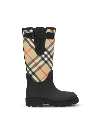 Stivali da pioggia realizzati in Italia in misto gomma e nylon. 8111677 A1189 BURBERRY 
