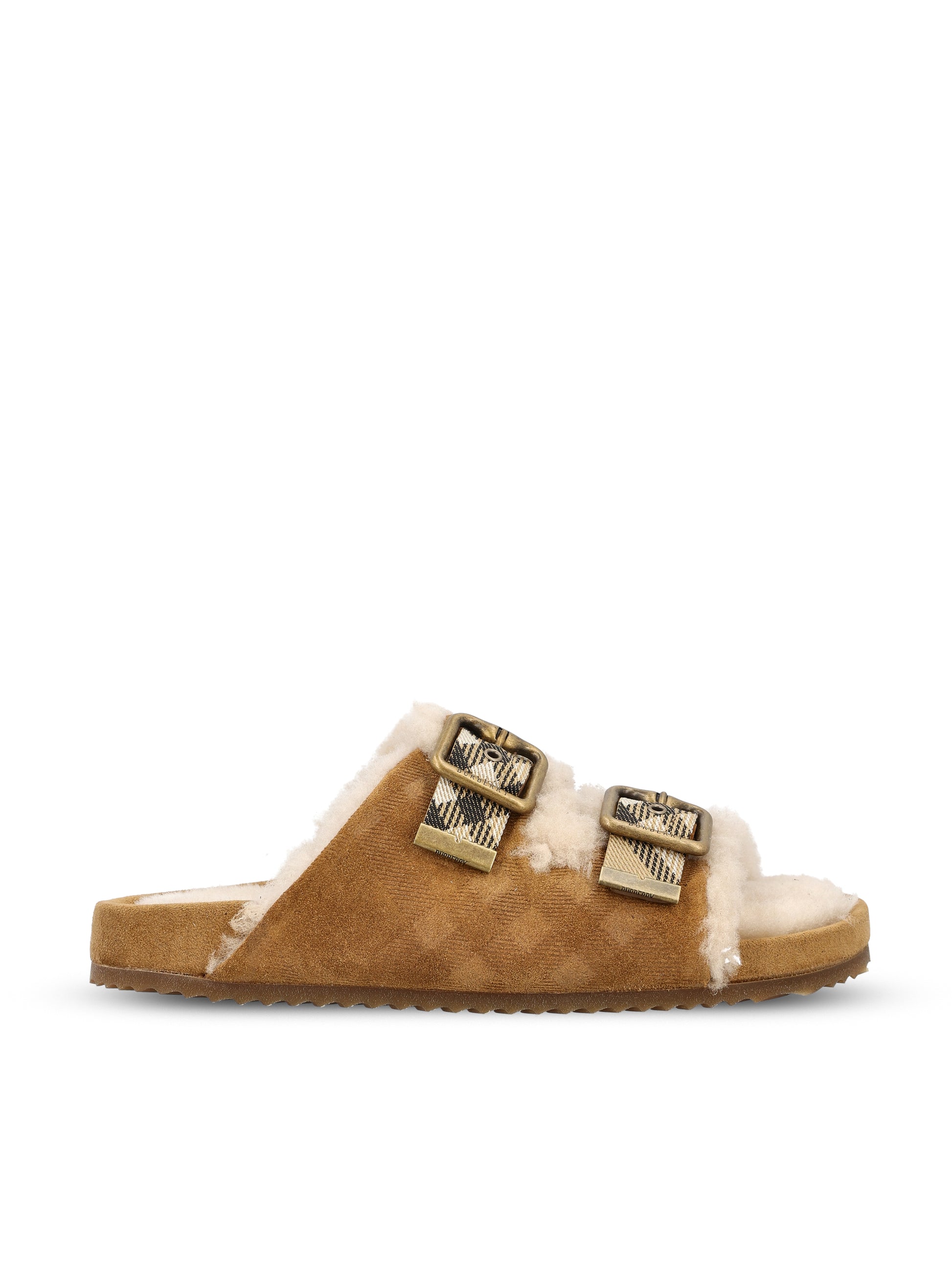 Ciabatte realizzate in pelle di vitello. 8127328 C1824 BURBERRY 